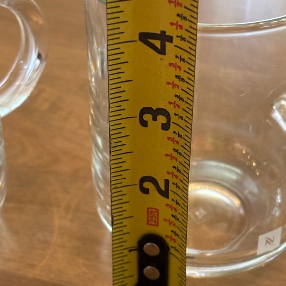Set of 2 Nespresso Clear Glass Vertuo Coffee Mug 12oz. Made In France - Picture 4 of 6